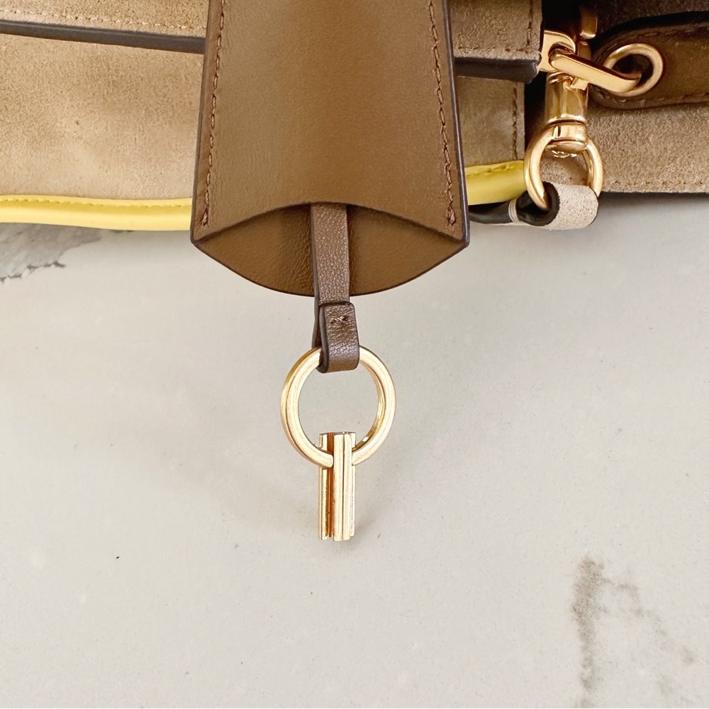 Tory Burch Lee Radziwill Raincoat Double Bag Satchel - Picture 14 of 16